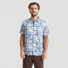 Journey Short Sleeve Button Up Shirt - Neptune