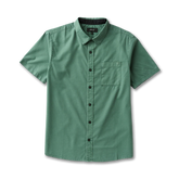 Made To Fade Short Sleeve Button Up Shirt - Washed Slate Green