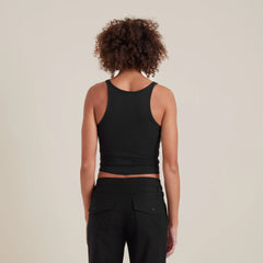 Wind Worn Tank Top - Black