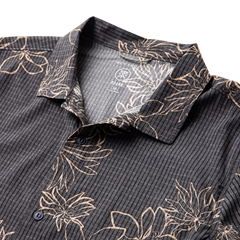 Bless Up Trail Button Up Shirt - Onyx Floral