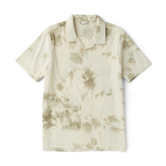 Bless Up Trail Button Up Shirt - Ivory Crystal Wash