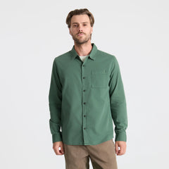 Made To Fade Long Sleeve Button Up Shirt - Washed Slate Green