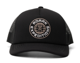 Foam Trucker Global Snapback Hat - Black