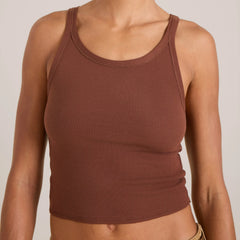 Wind Worn Tank Top - Sepia
