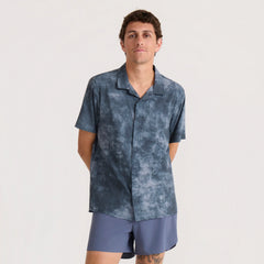 Bless Up Trail Button Up Shirt - Dark Slate