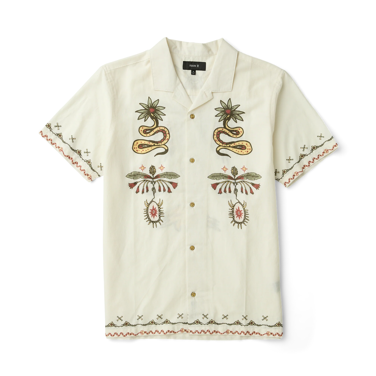 Gonzo Short Sleeve Button Up Shirt - Unbleached