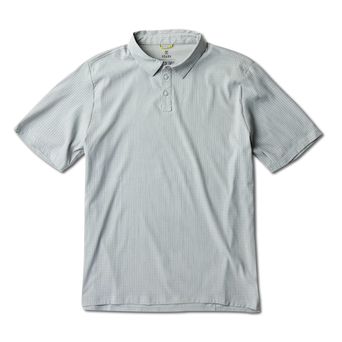 Bless Up Breathable Stretch Polo Shirt - Grey