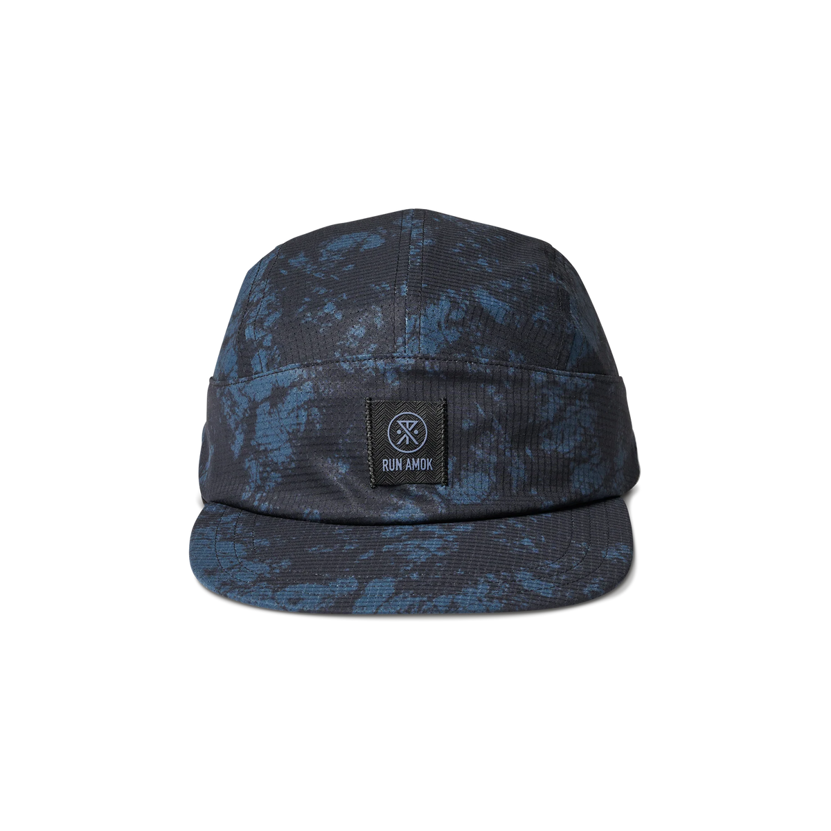 Run Bless Up Camper Strapback Hat - Navy Tie Die