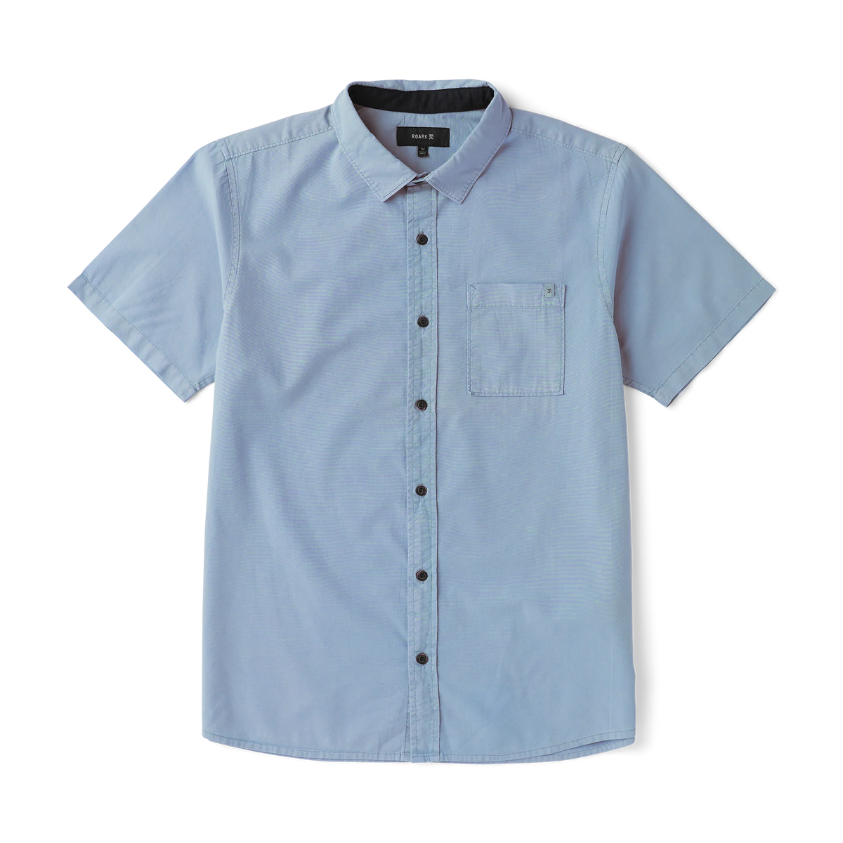 Made To Fade Short Sleeve Button Up Shirt - Washed Slate