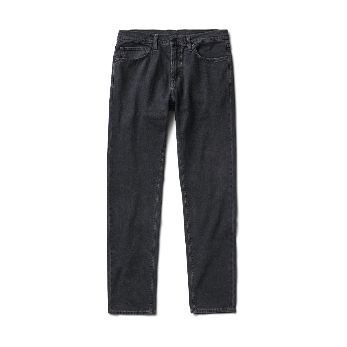 HWY 133 Slim Straight Denim Jeans - Worn Blue Black