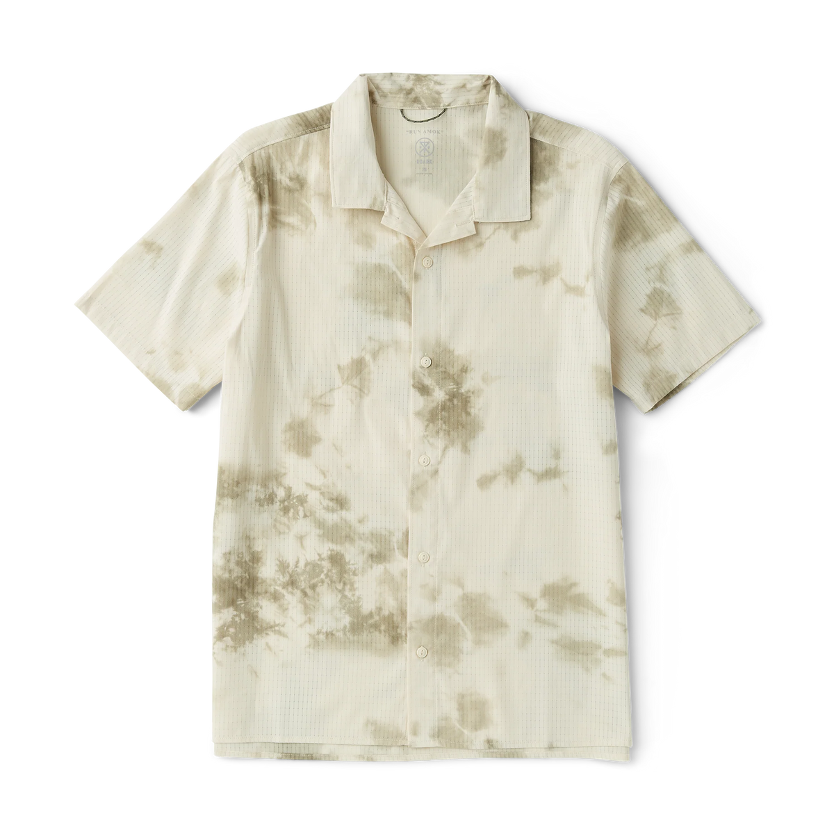 Bless Up Trail Button Up Shirt - Ivory Crystal Wash