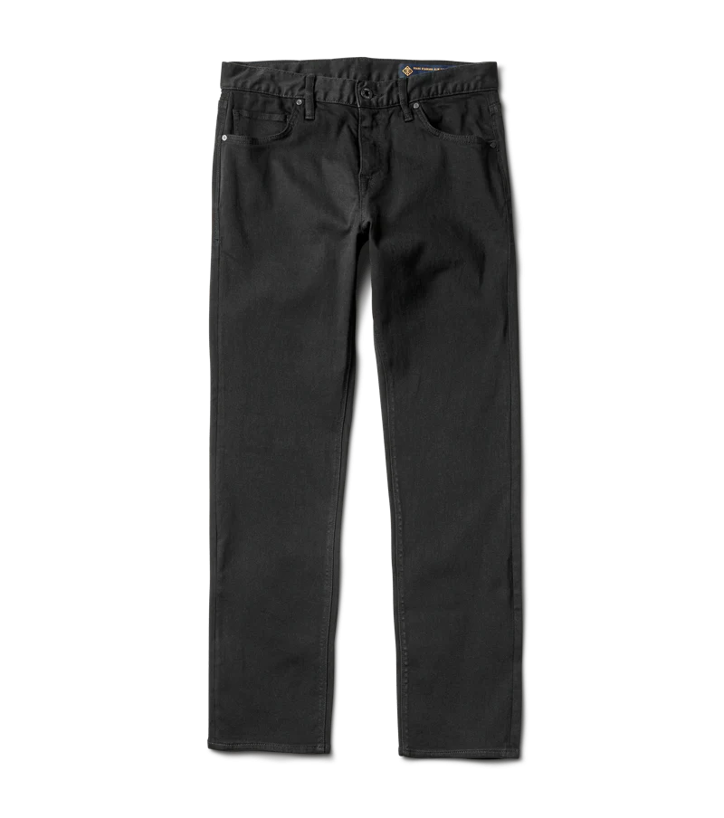 HWY 133 Slim Straight Broken Twill Jeans - Black
